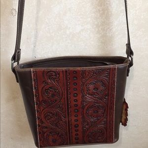 Montana West trinity ranch leather crossbody
